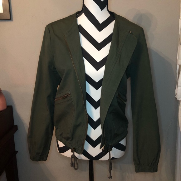 Jackets & Blazers - Army Green Bomber Jacket